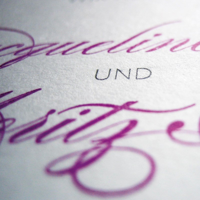 Kartendruck Hochzeitskarte