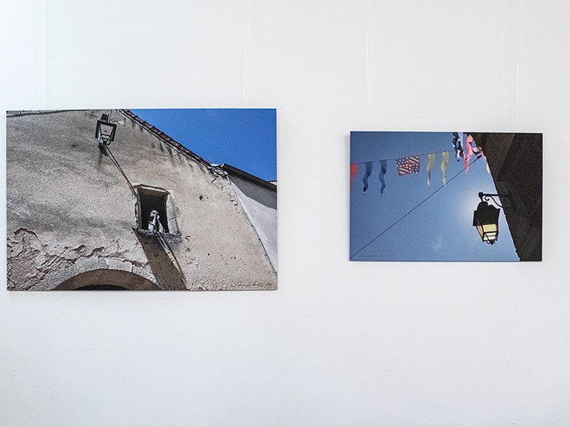 Fotoposter aufgezogen für Ausstellung